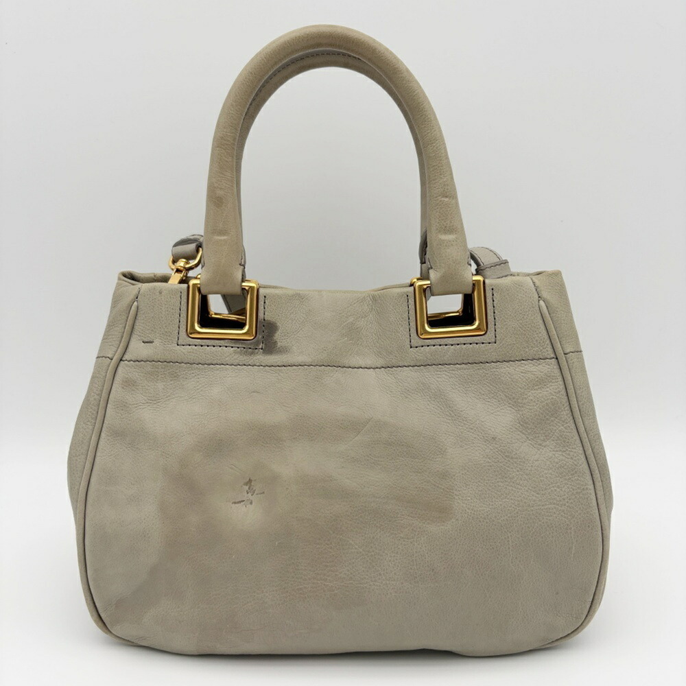 PRADA Gray Leather Shoulder Bag - Picture 3 of 16